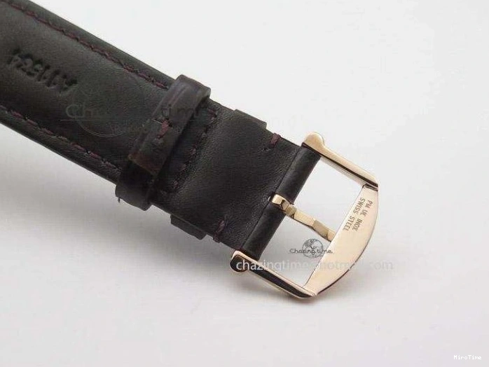 MIROTIME 1223 Modern Portofino SCHAFFHAUSEN RG MKF 1:1 V2 Best Edition White Dial On Brown Leather Strap A 7344